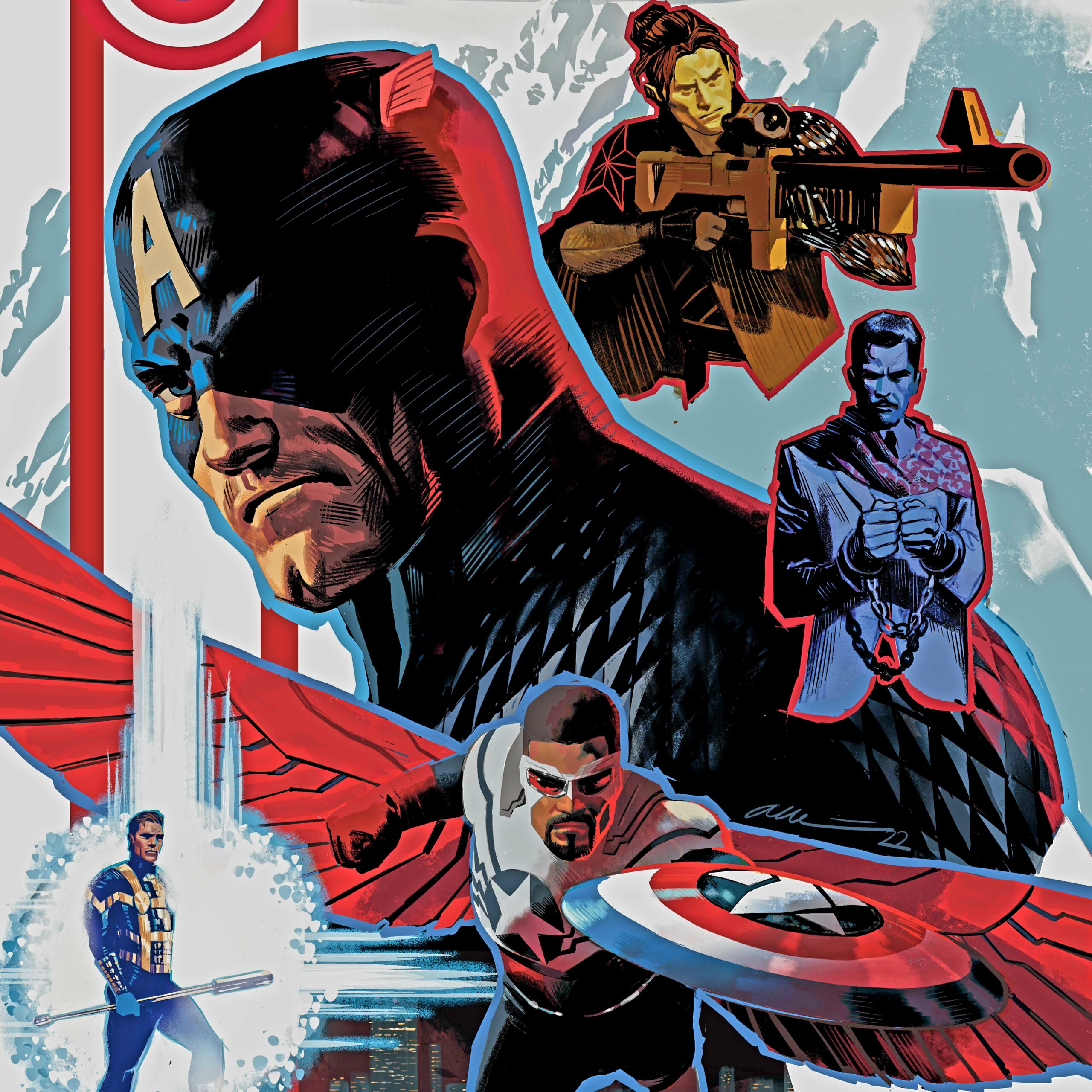 Marvel's Captain America: Cold War comic via 360 MAGAZINE.