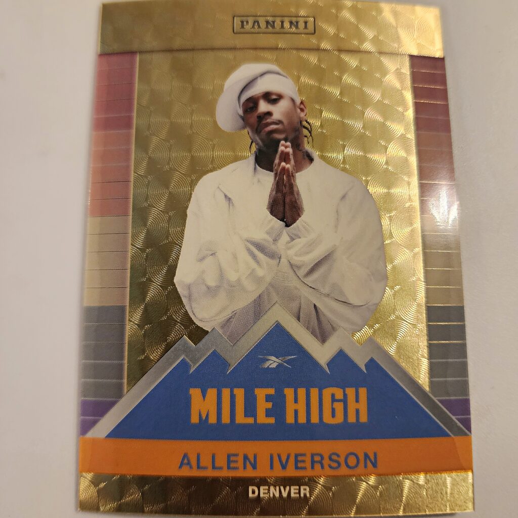Panini limited edition mile high Allen Iverson card via 360 MAGAZINE.
