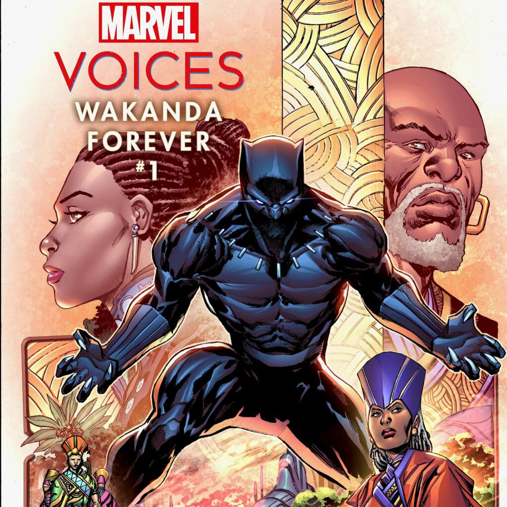 Marvel's Voices Wakanda Fovever at New York Comic Con via 360 MAGAZINE.