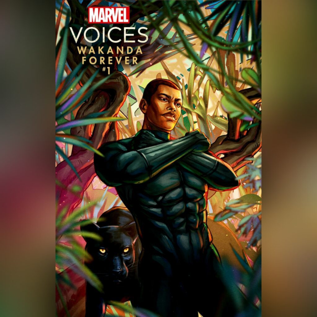 Marvel's Voices Wakanda Fovever at New York Comic Con via 360 MAGAZINE.