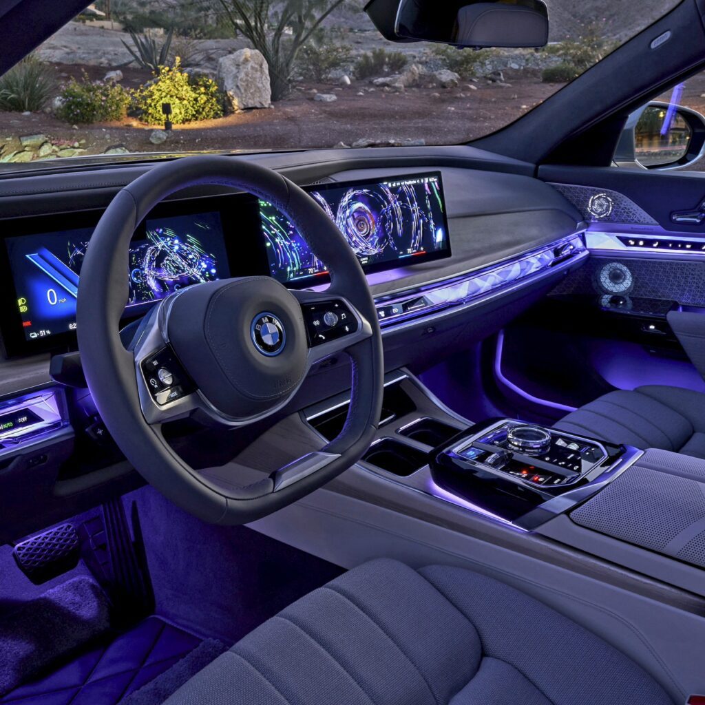 2023 BMW i7 xDrive60 via 360 Magazine and Automotive Rhythms.