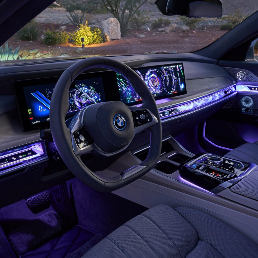 2023 BMW i7 xDrive60 via 360 Magazine and Automotive Rhythms.