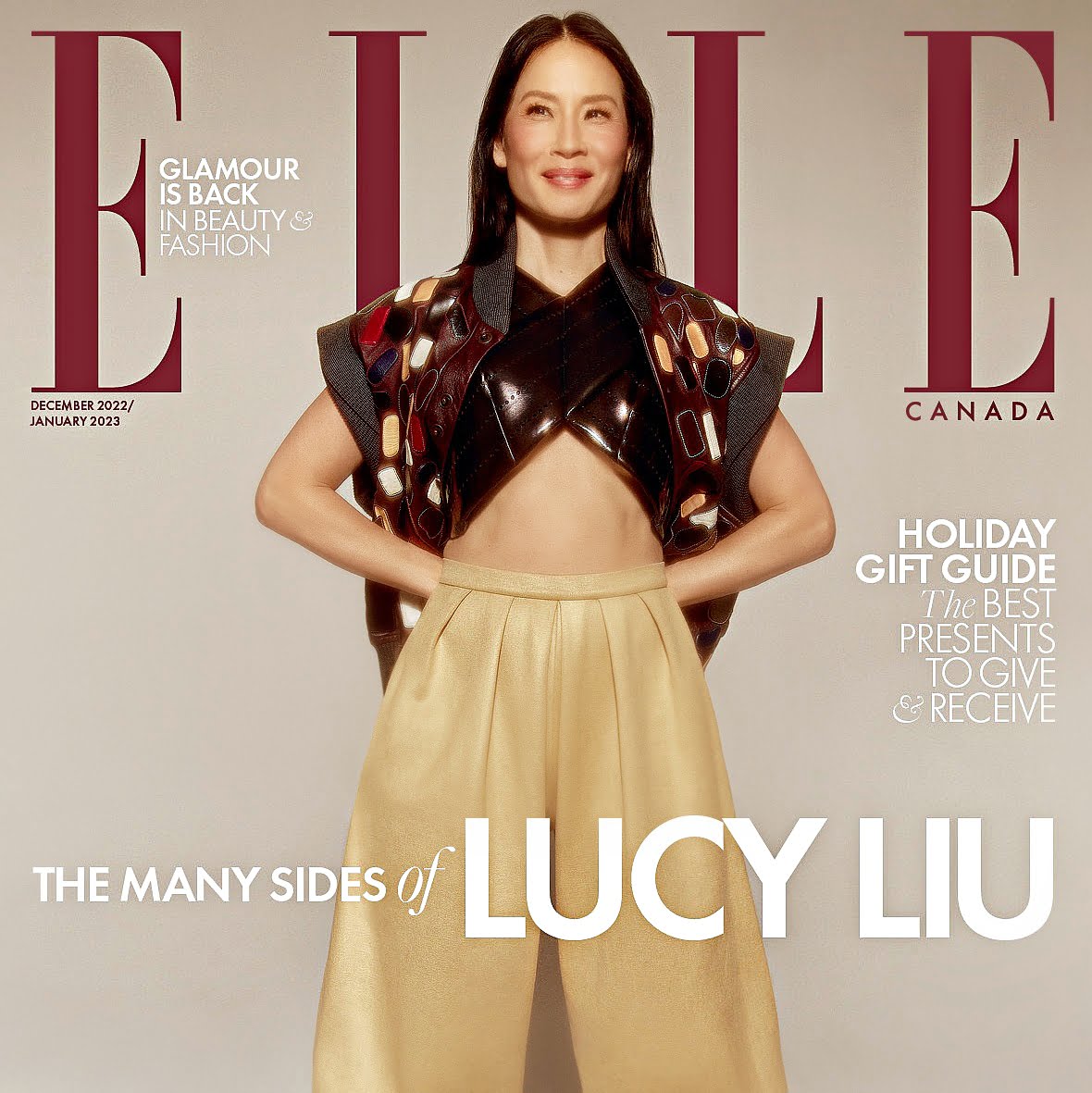 Lucy Liu covers Elle Canada launched via 360 MAGAZINE. Pl