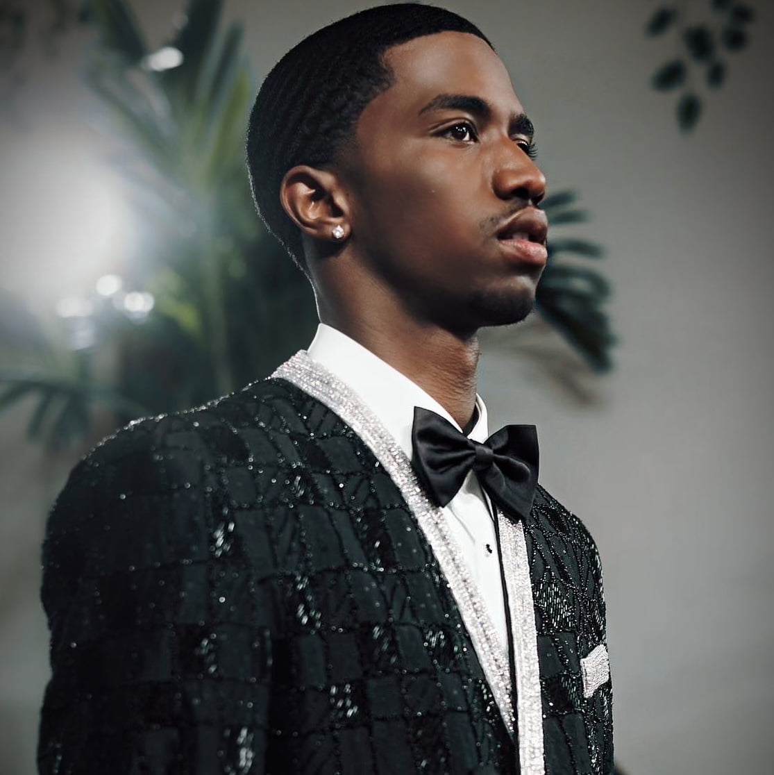 Diddy's son King Combs in Dolce&Gabbana at Art Basel via 360 MAGAZINE.