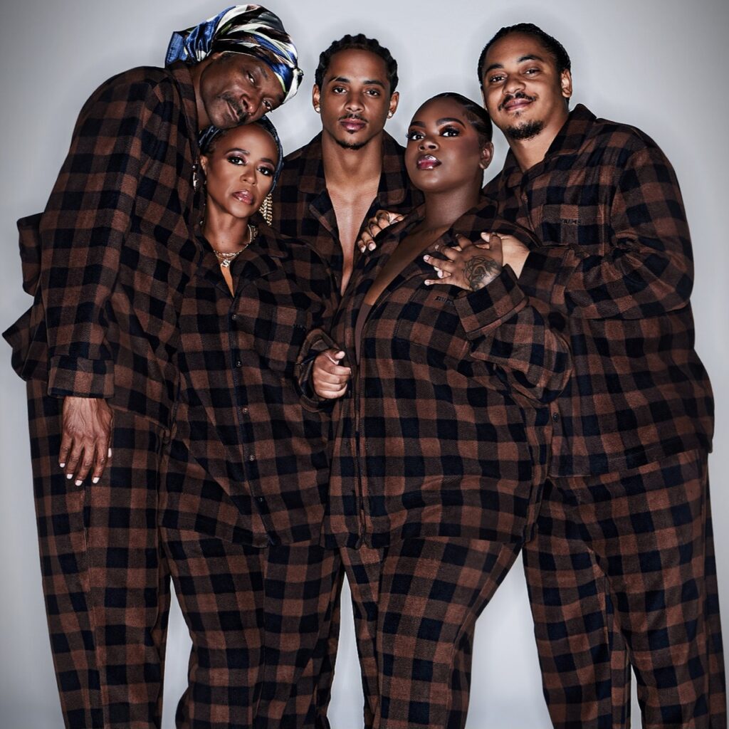 KIM KARDASHIAN'S Skims and Snoop Dogg holiday campaign via 360 MAGAZINE.