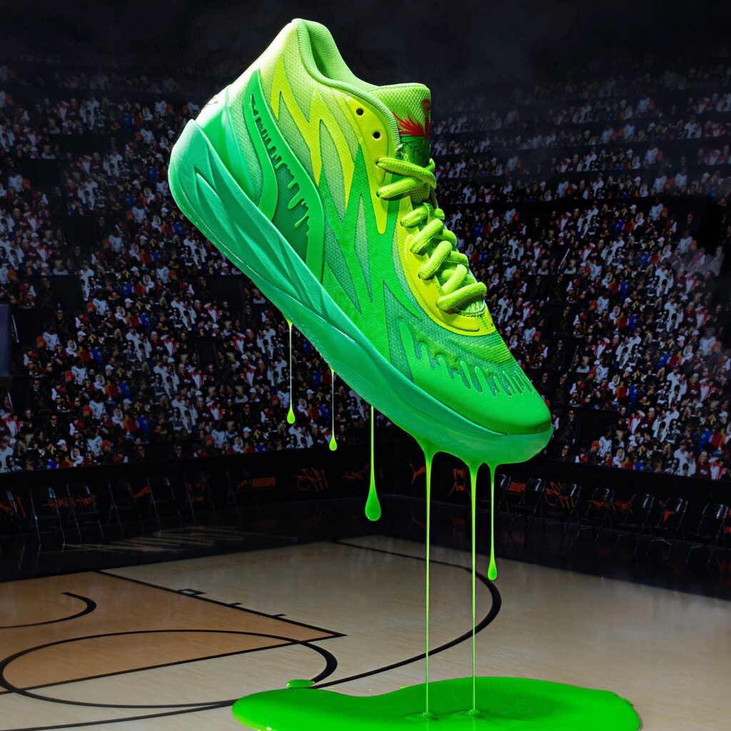 Puma and Nickelodeon sneaker Collaboration via 360 magazine.
