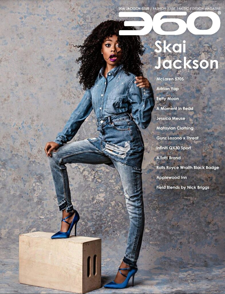 Skai Jackson is a 360 MAGAZINE cover girl.