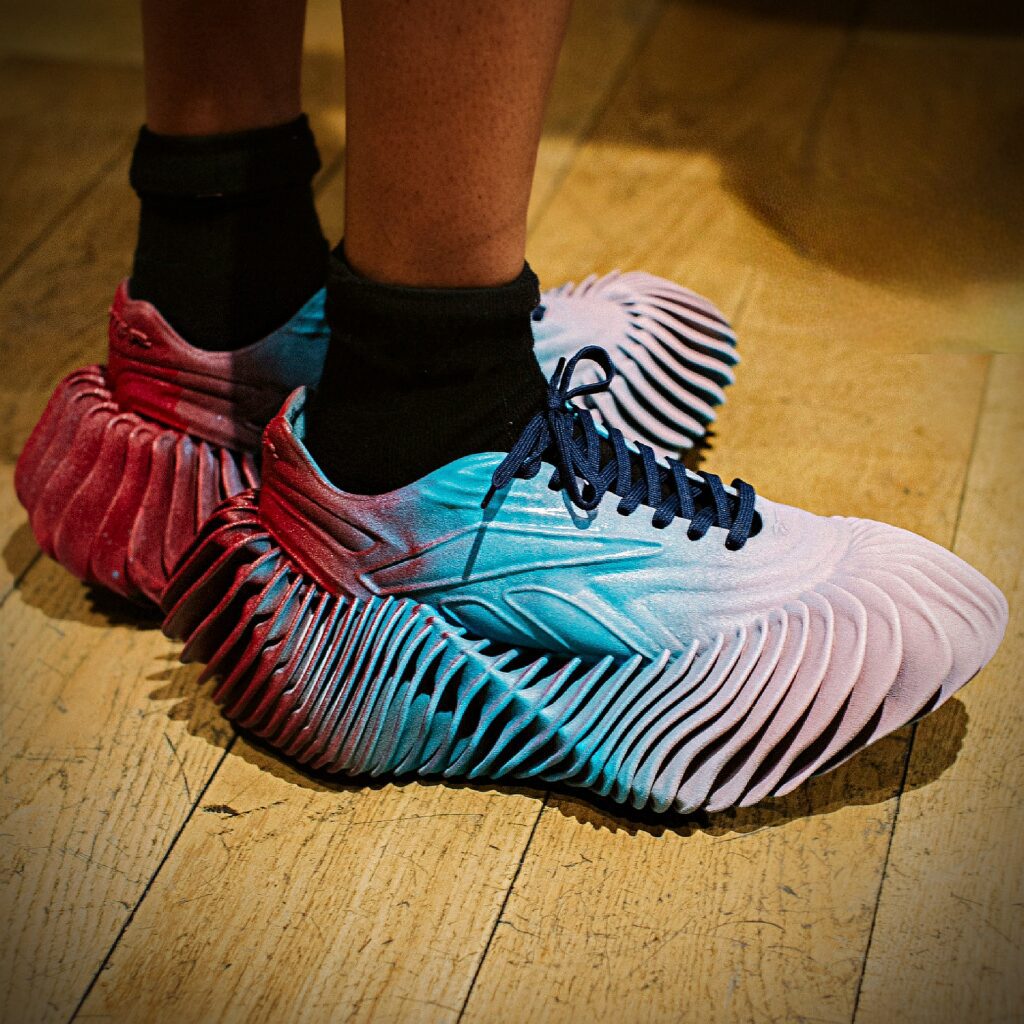Reebok, HP, and and Botter 3d printed sneakers for PFW via 360 MAGAZINE.