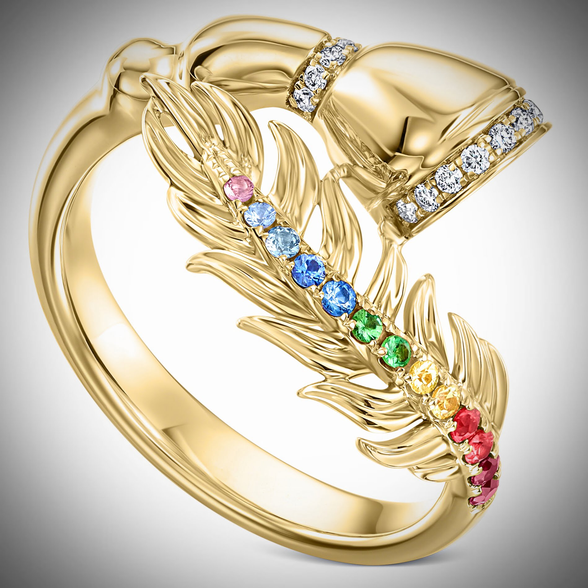 Equestrian Dani G. × Jeweler Karina Brez collaboration for Fearless Feathers via 360 MAGAZINE.