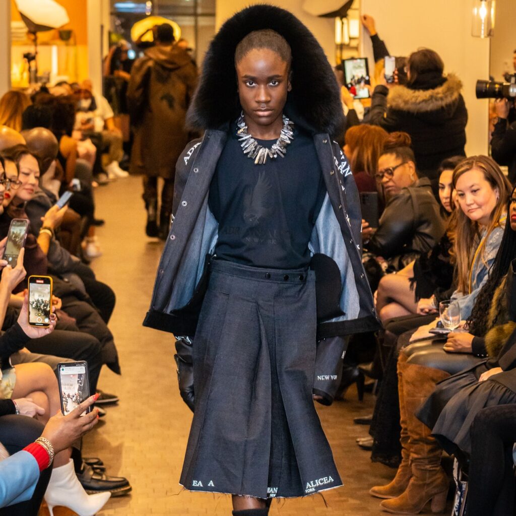 Next Frontier In Fashion presentation during NYFW at Room and Board Chelsea via 360 MAGAZINE.