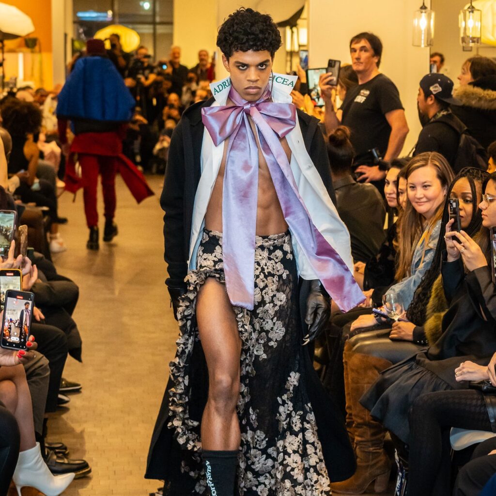 Next Frontier In Fashion presentation during NYFW at Room and Board Chelsea via 360 MAGAZINE.