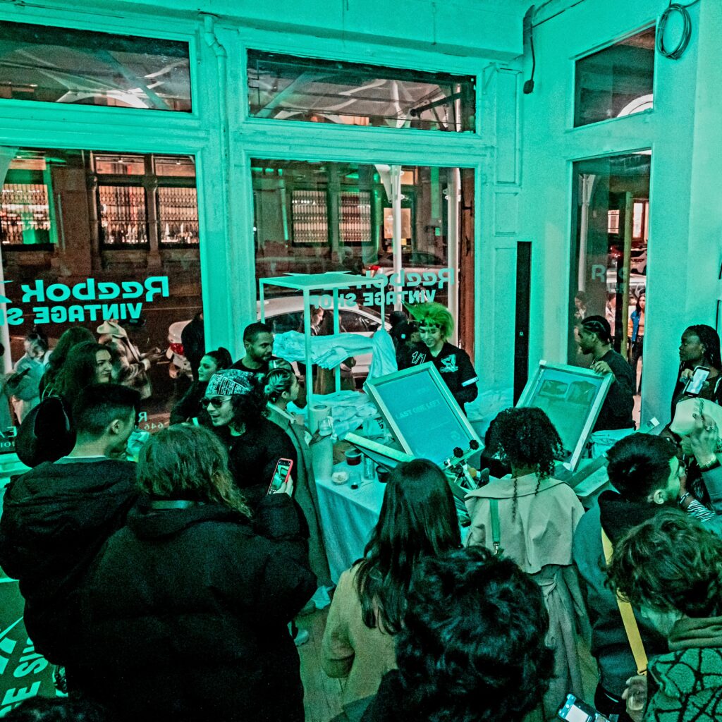 Reebok popup during NYFW via 360 MAGAZINE.