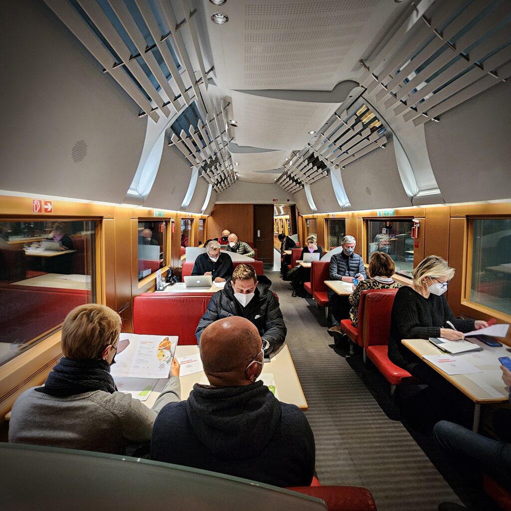 On-board train leaving Hamburg via 360 MAGAZINE.