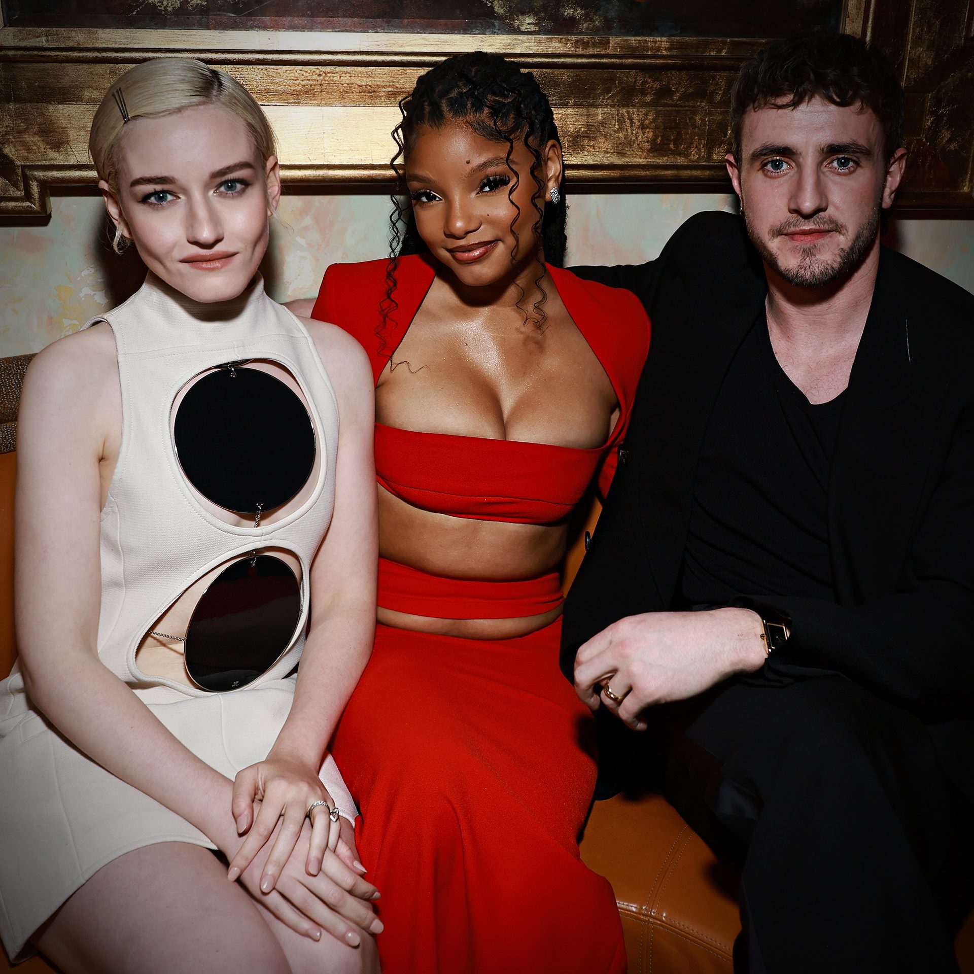 LOS ANGELES, CALIFORNIA - MARCH 08: (L-R) Julia Garner, Halle Bailey and Paul Mescal attend Vanity Fair And TikTok Celebrate Vanities: A Night For Young Hollywood In Los Angeles on March 08, 2023 in Los Angeles, California. (Photo by Matt Winkelmeyer/Getty Images for Vanity Fair) via 360 MAGAZINE.
