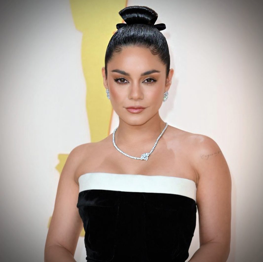 Vanessa Hudgens at 2023 Academy Awards wearing Roberto Coin jewelry, styled by Jason Bolden Photo Courtesy of Getty Images via 360 MAGAZINE.
