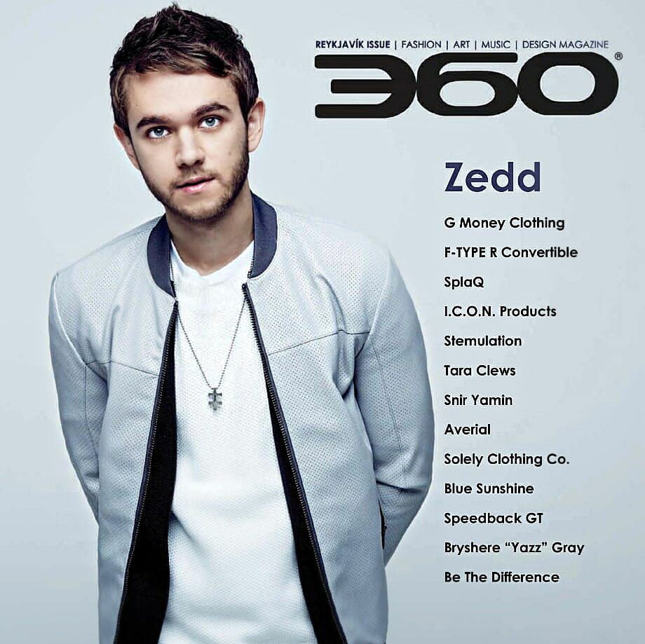 Zedd is a Russian-German DJ, producer and songwriter on the cover of 360 MAGAZINE.