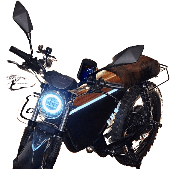 New Onyx Motorbike RCR 72V 41Ah reviewed and captured in the Bronx NY by Vaughn Lowery for 360 MAGAZINE.