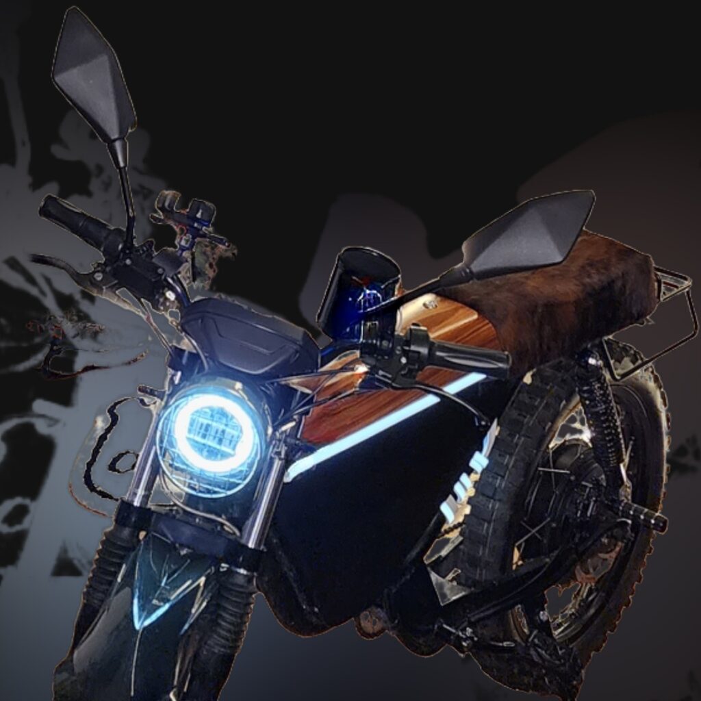 New Onyx Motorbike RCR 72V 41Ah reviewed and captured in the Bronx NY by Vaughn Lowery for 360 MAGAZINE.