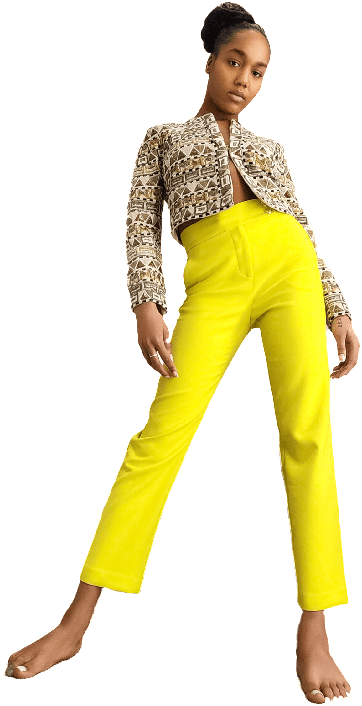 Shop iconic fashion looks and accessories worn by new face Kaden Olivier, captured by Vaughn Lowery for 360 MAGAZINE.