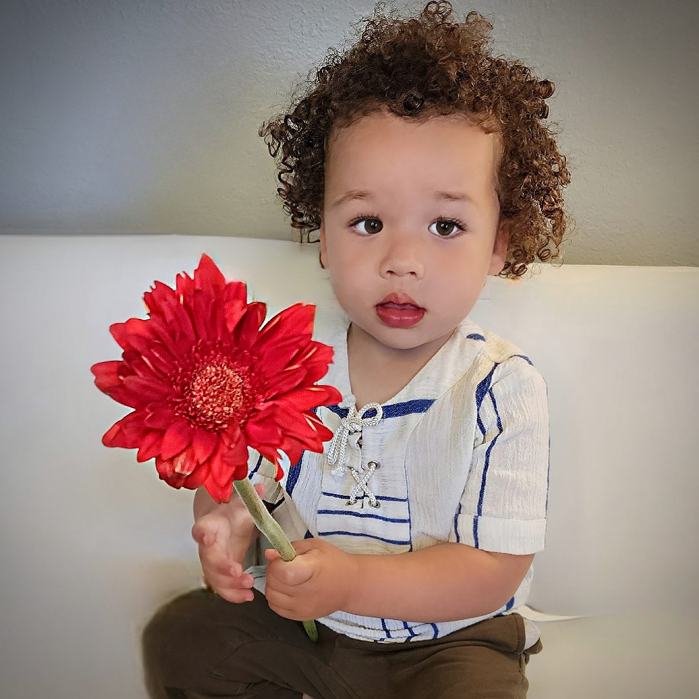 Photographer and magazine mogul, Vaughn Lowery, captures the essence of West Sovinsky (a two-year-old Black, Swedish, and Puerto Rican) for 360 MAGAZINE Mother's Day gift guide.