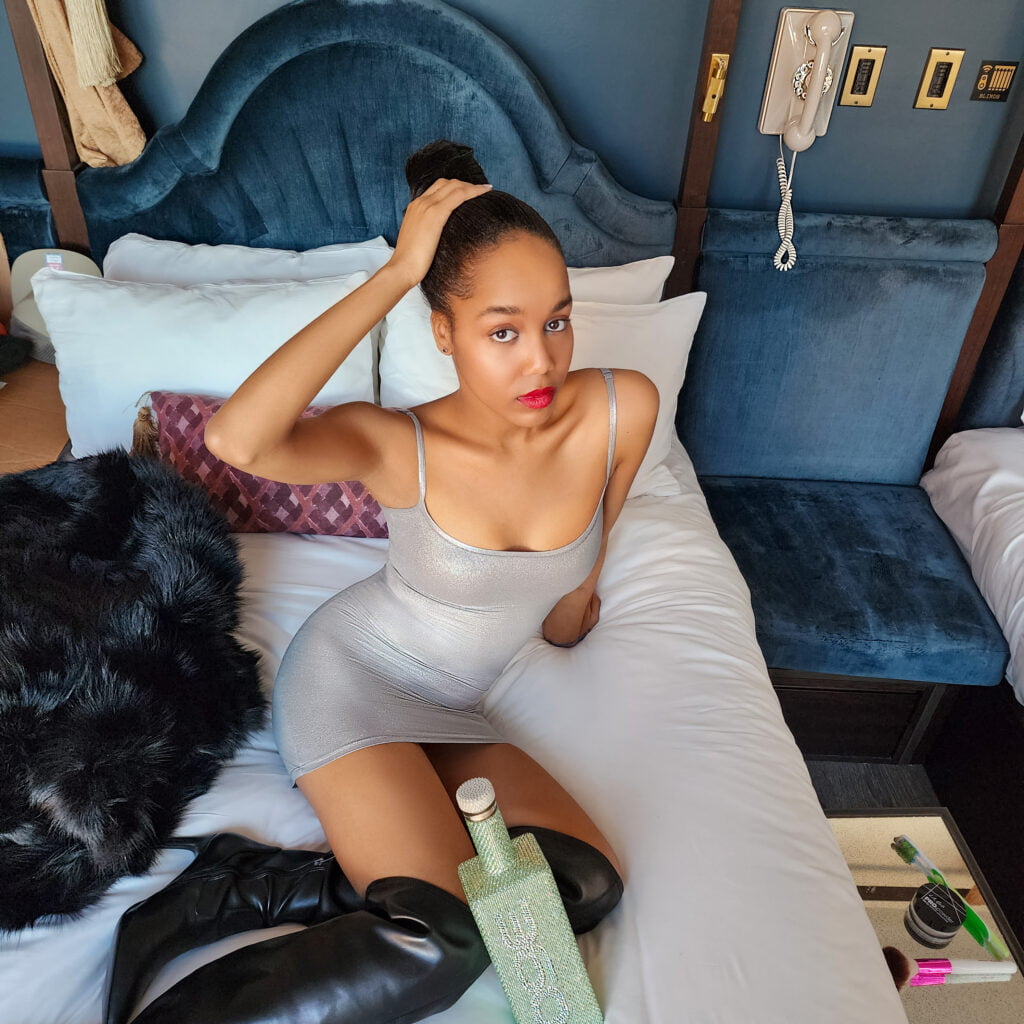 Fashion Model Kaden Olivier captured at Civilian Hotel by photographer Vaughn Lowery for 360 MAGAZINE.