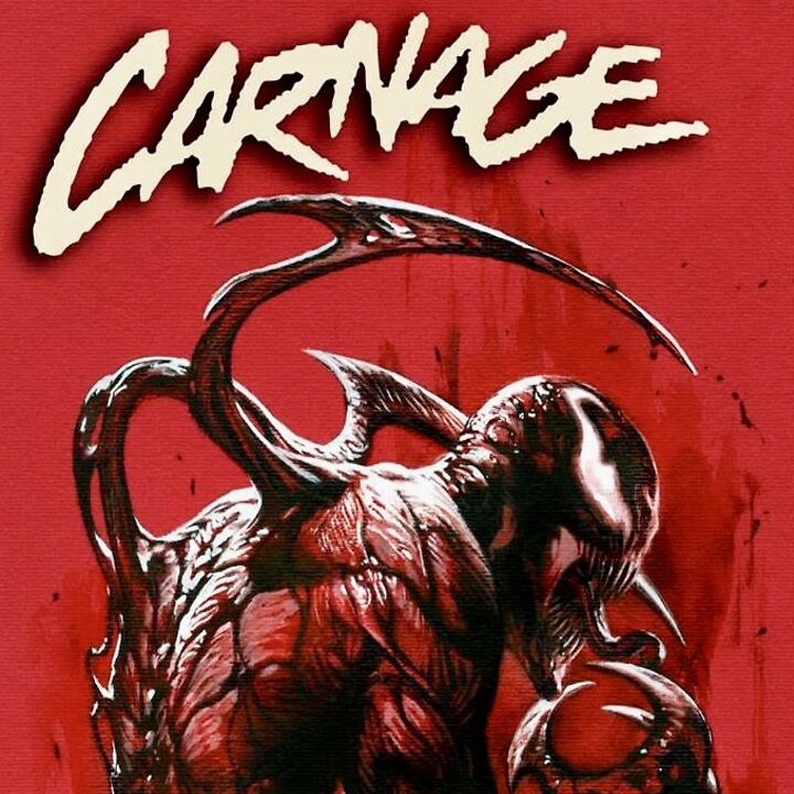 The Carnage #1 Poster, intense reds used to make the image so powerful.