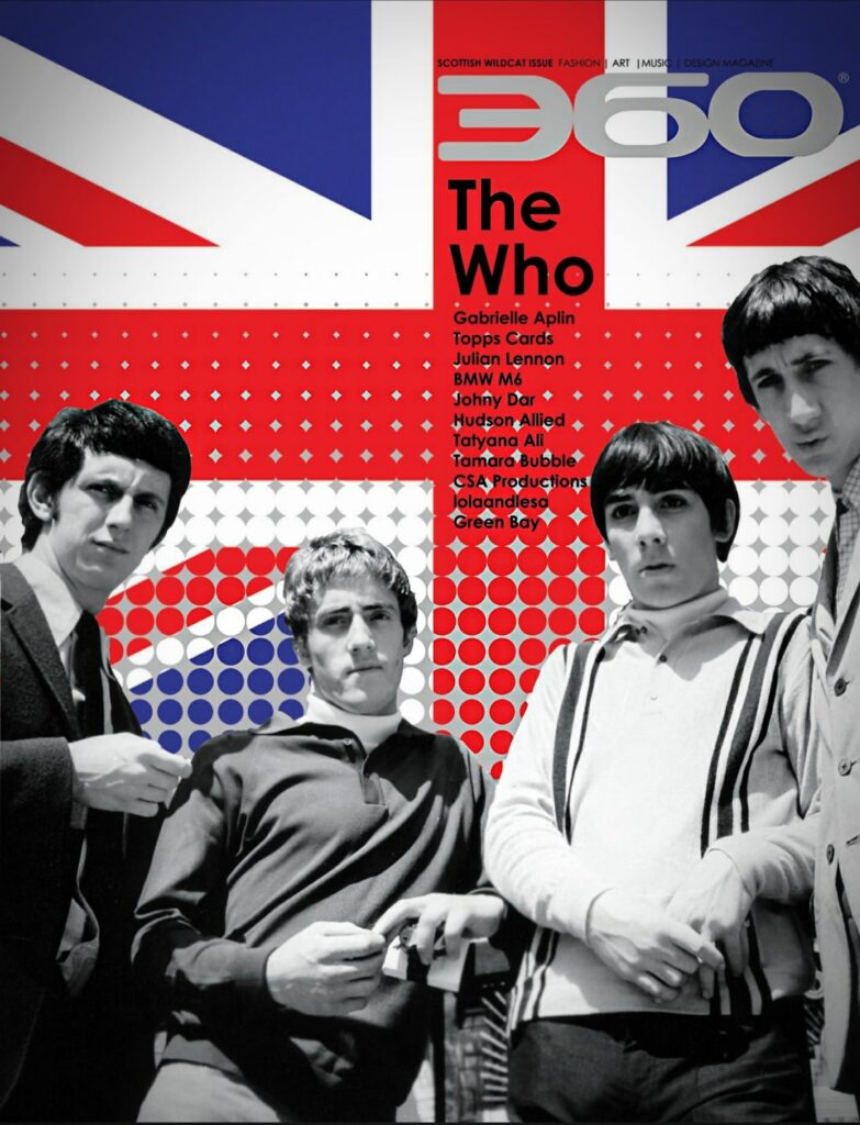 British rock band, The Who, turns 50 and celebrates by covering Vaughn Lowery's 360 MAGAZINE. 