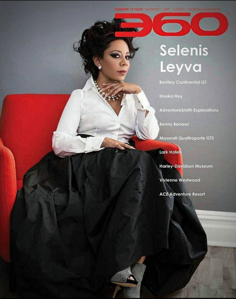 Netflix actress Selenis Leyva was styled by Javier Pedroza for 360 MAGAZINE cover.