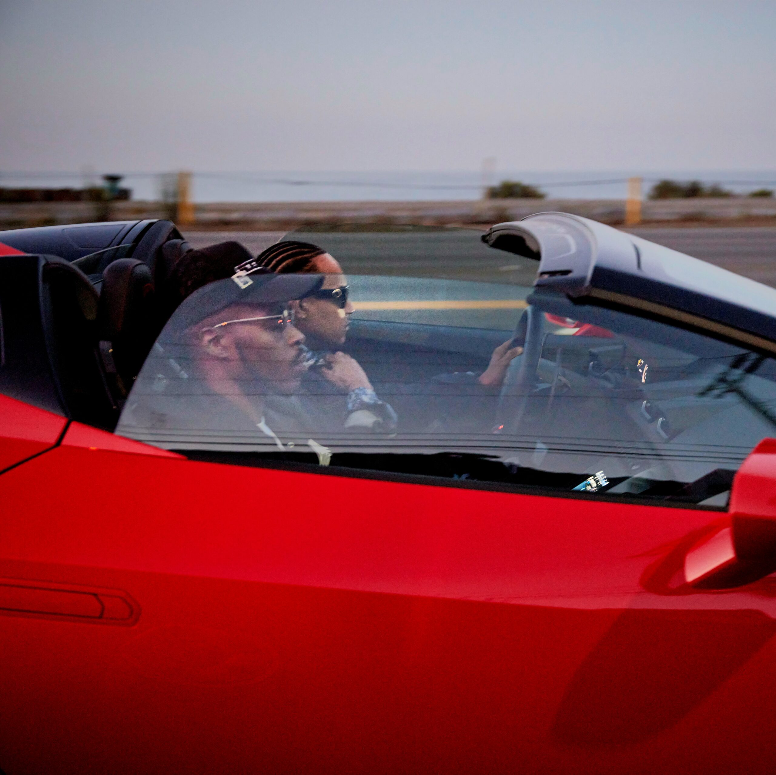 Vaughn Lowery and Armon Hayes in Lamborghini via 360 MAGAZINE.