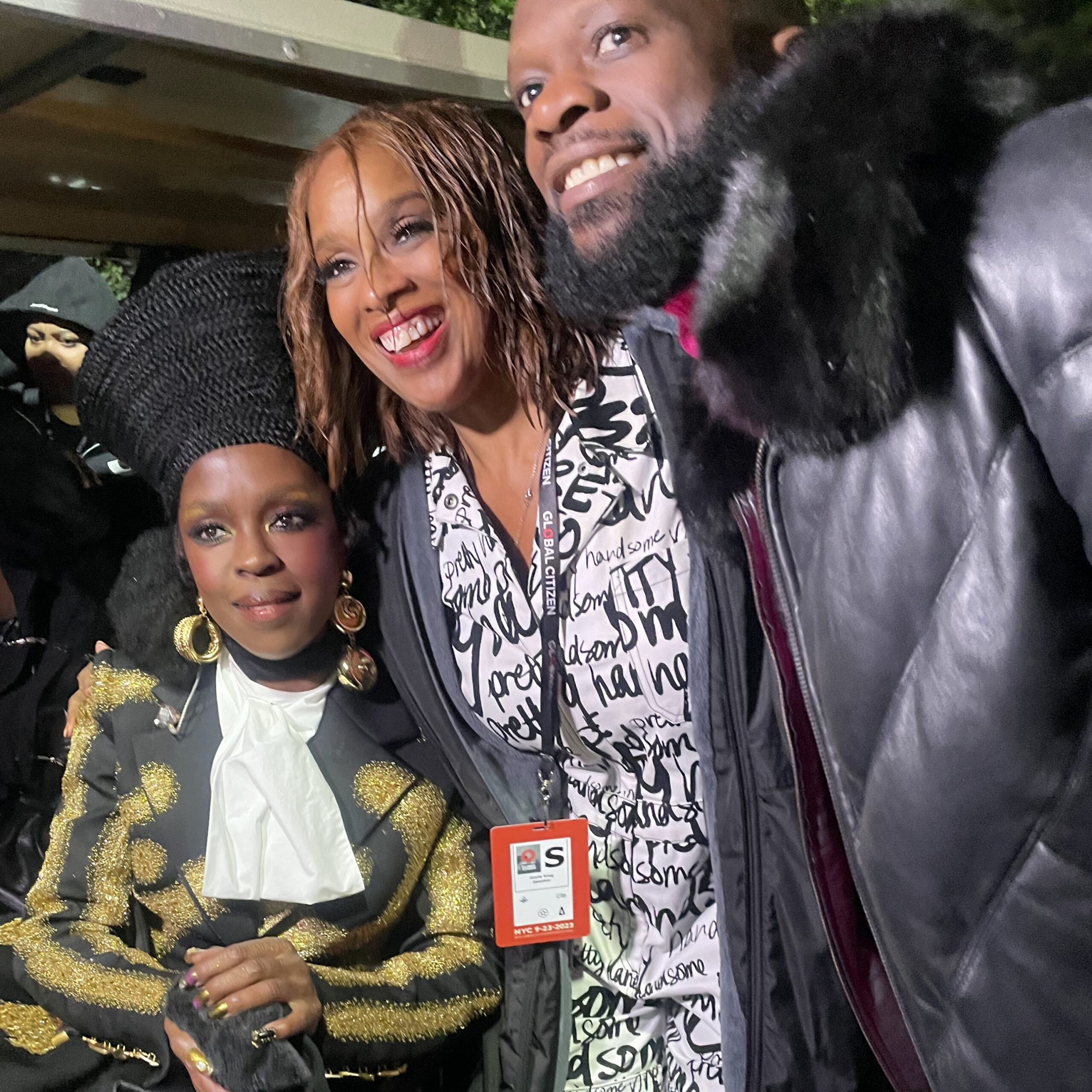 Ms. Lauryn Hill of Fugees at Global Citizen with Gail King via 360 MAGAZINE.