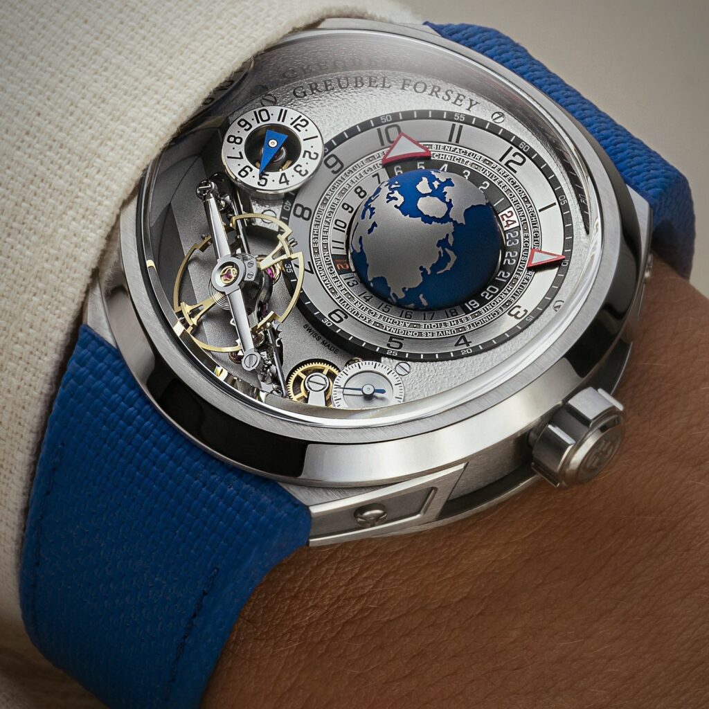 Greubel Forsey’s GMT BALANCIER CONVEXE via 360 MAGAZINE.