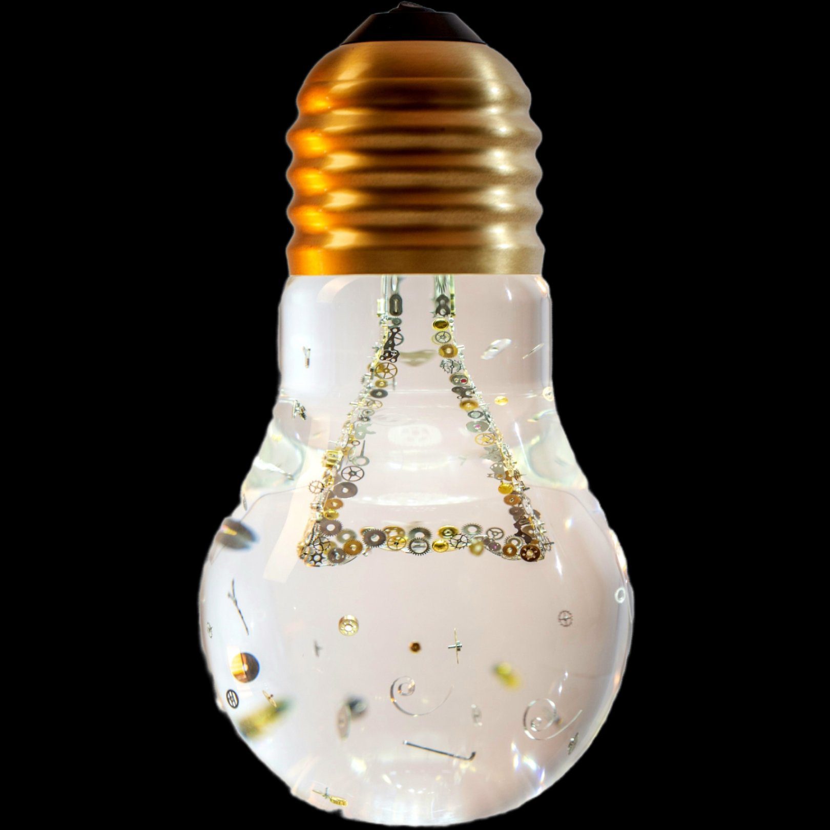 Limited edition brass bulb sculpture by Eddie Kurayev and Albert Akbashev auction at Sotheby's via 360 MAGAZINE.