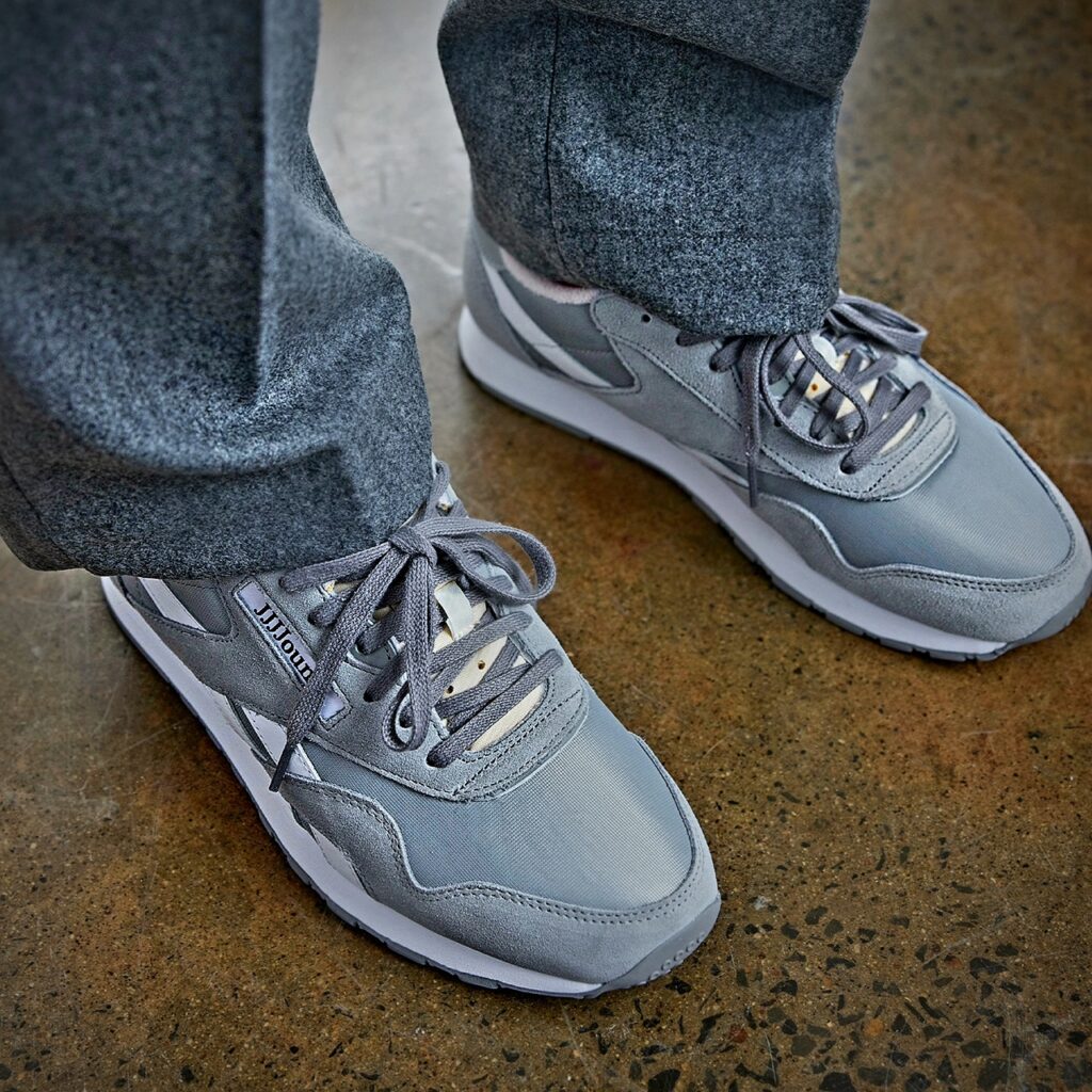 Reebok + JJJJOUND collaboration via 360 MAGAZINE.