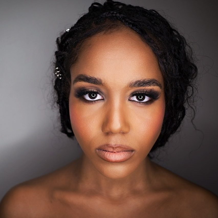 Model Kaden Olivier, wearing Marcella NYC, captured by celebrity photographer Vaughn Lowery with celebrity make-up artist Rania Zohny at the Bodega in The Bronx for 360 MAGAZINE.