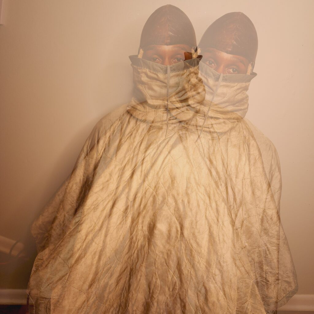 Creative Armon Hayes wears Navajo art brand 4kinship captured by celebrity photographer Vaughn Lowery for 360 MAGAZINE at the Bronx Bodega 4470.