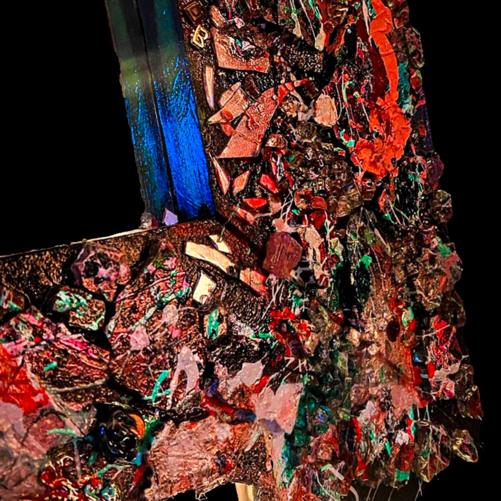 Mixed media art by Vaughn lowery via 360.