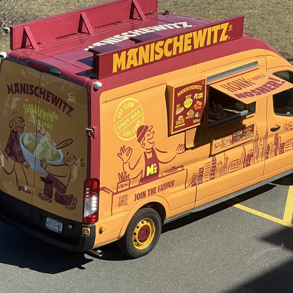 Manischewitz Deli on Wheels via 360 Magazine.