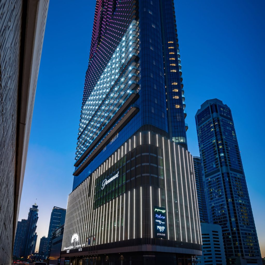 Paramount Hotel Midtown in Dubai via Vaughn Lowery's 360 MAGAZINE.