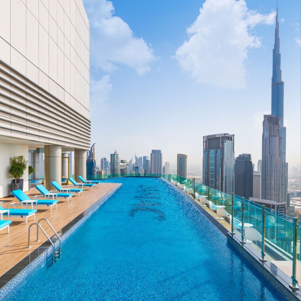 Paramount Hotel Midtown in Dubai via Vaughn Lowery's 360 MAGAZINE.