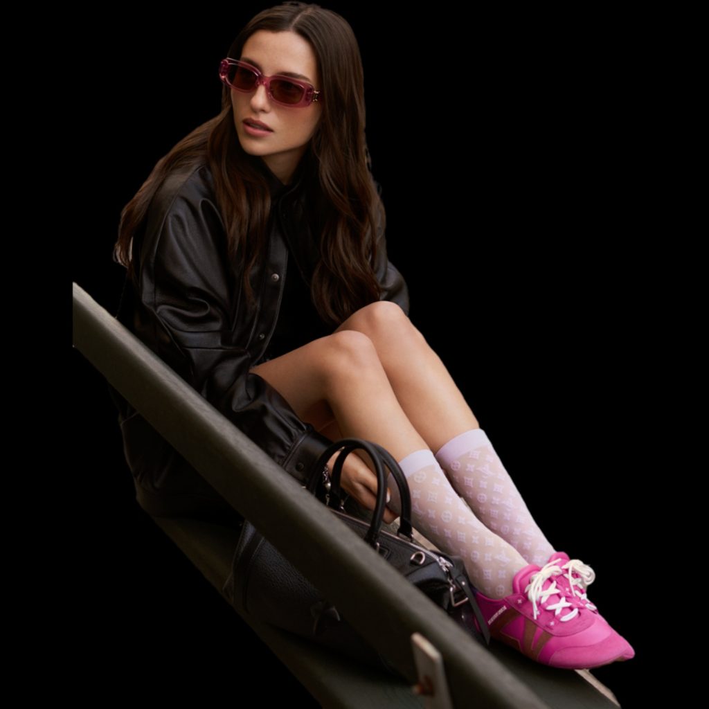 Madeline Argy for Louis Vuitton sneakers via 360 MAGAZINE.