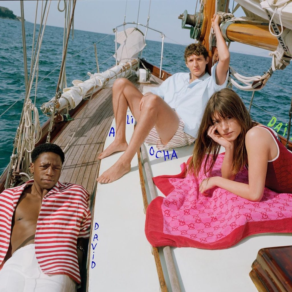 Gucci unveils its new Lido campaign, inspired by the storied charm of Italy’s coastal beaches, featuring Daisy Edgar-Jones, Aliocha Schneider, and David Jonsson via 360 MAGAZINE.
