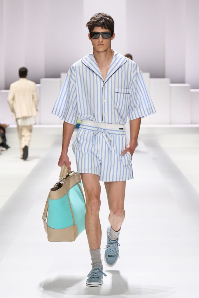 DOLCE&GABBANA MEN’S SS26 - PYJAMA BOYS via 360 MAGAZINE. 