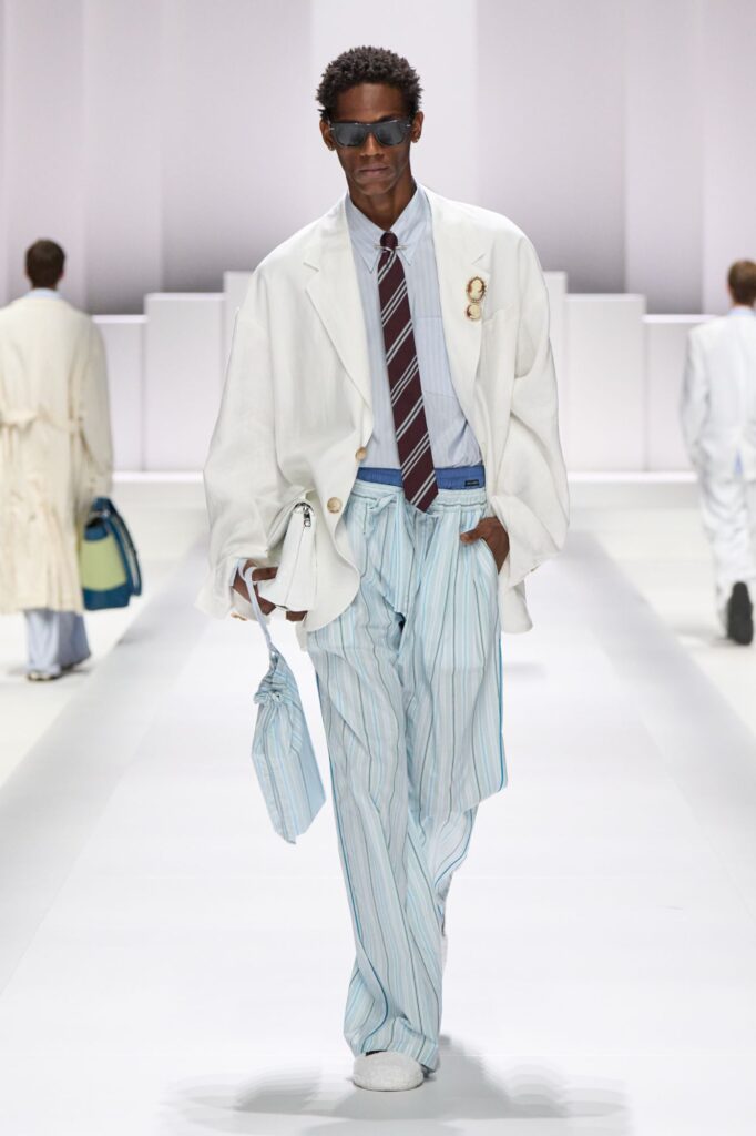 DOLCE&GABBANA MEN’S SS26 - PYJAMA BOYS via Vaughn Lowery's 360 MAGAZINE. 