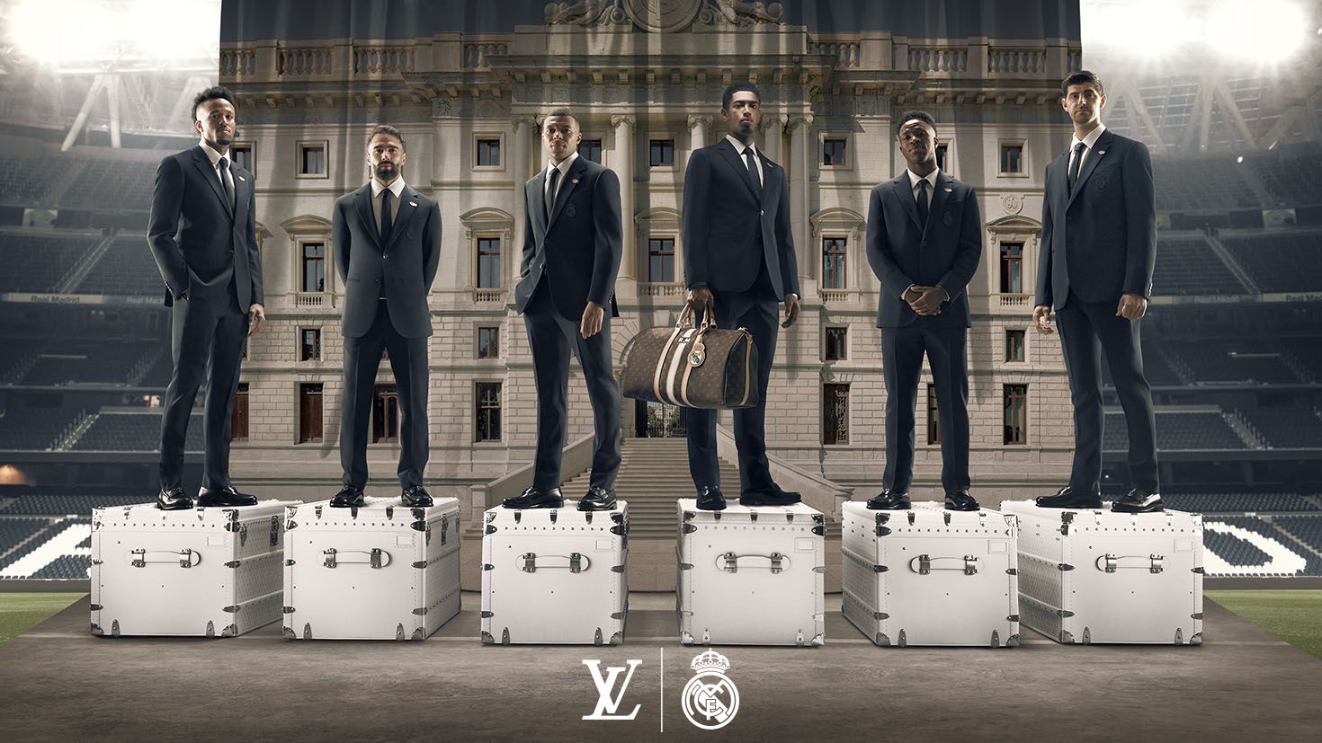 LOUIS VUITTON BECOMES OFFICIAL PARTNER OF REAL MADRID AND UNVEILS EXCLUSIVE OUTFITS FOR THE MEN'S AND WOMEN'S FOOTBALL TEAMS, AS WELL AS THE MEN'S BASKETBALL TEAM via 360 MAGAZINE. 