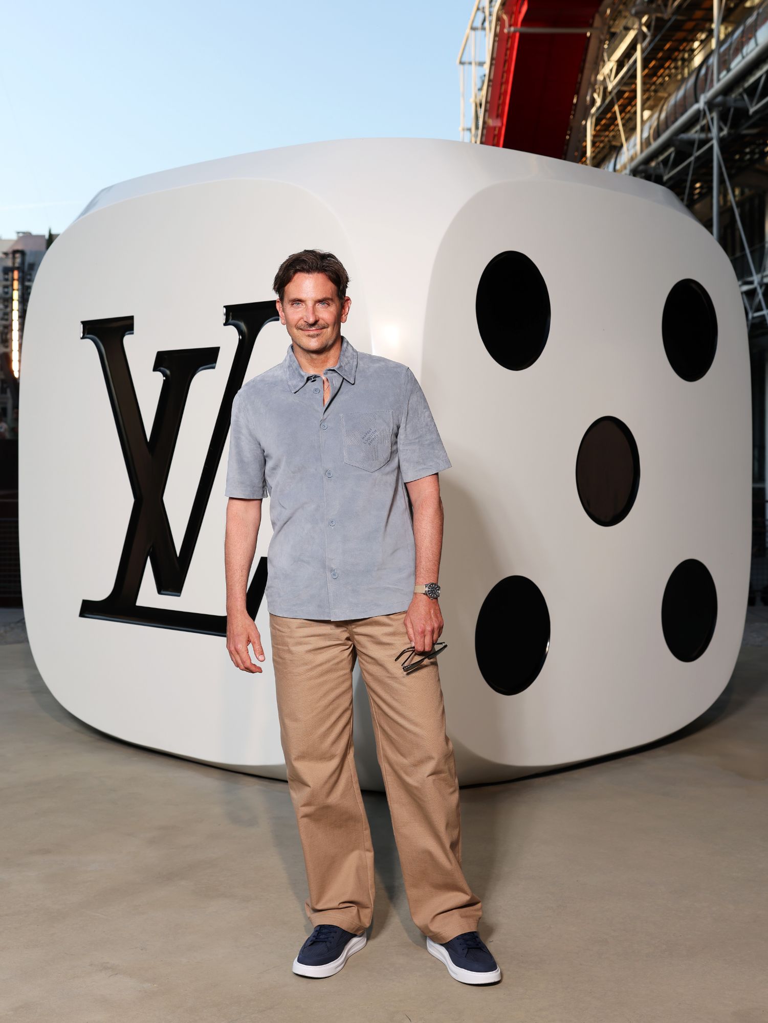 Beyoncé + Jay-Z + Bradley Cooper at Pharrell Williams Louis Vuitton Spring-Summer 2026 Show via Vaughn Lowery's 360 MAGAZINE.