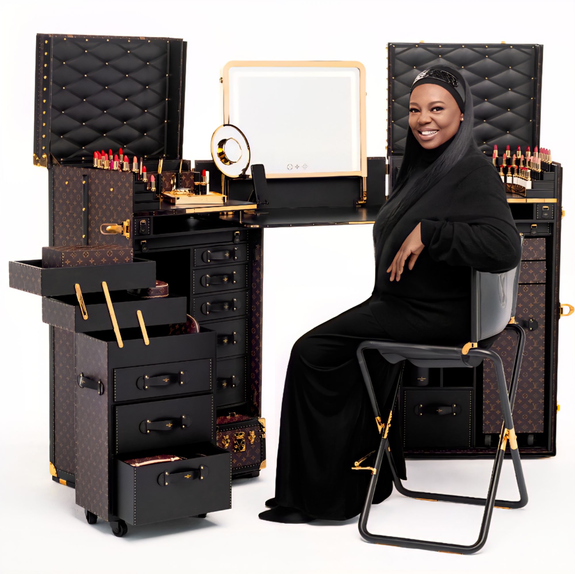 Pat McGrath Louis Vuitton beauty photographed by Steven Meisel via Vaughn Lowery's 360 MAGAZINE.