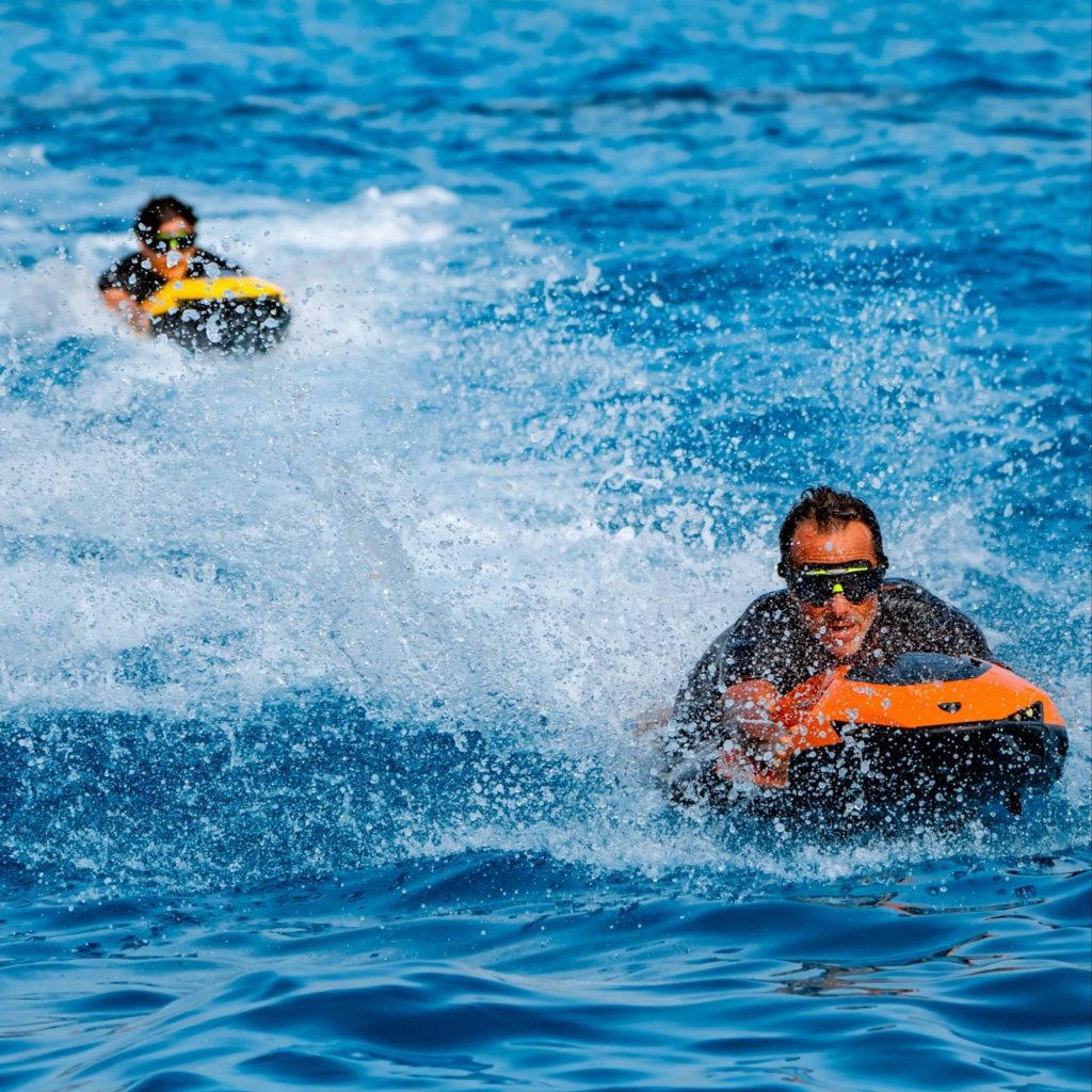 Unleashing power on water: the ultimate SEABOB for Automobili Lamborghini by CAYAGO AG via 360 MAGAZINE.