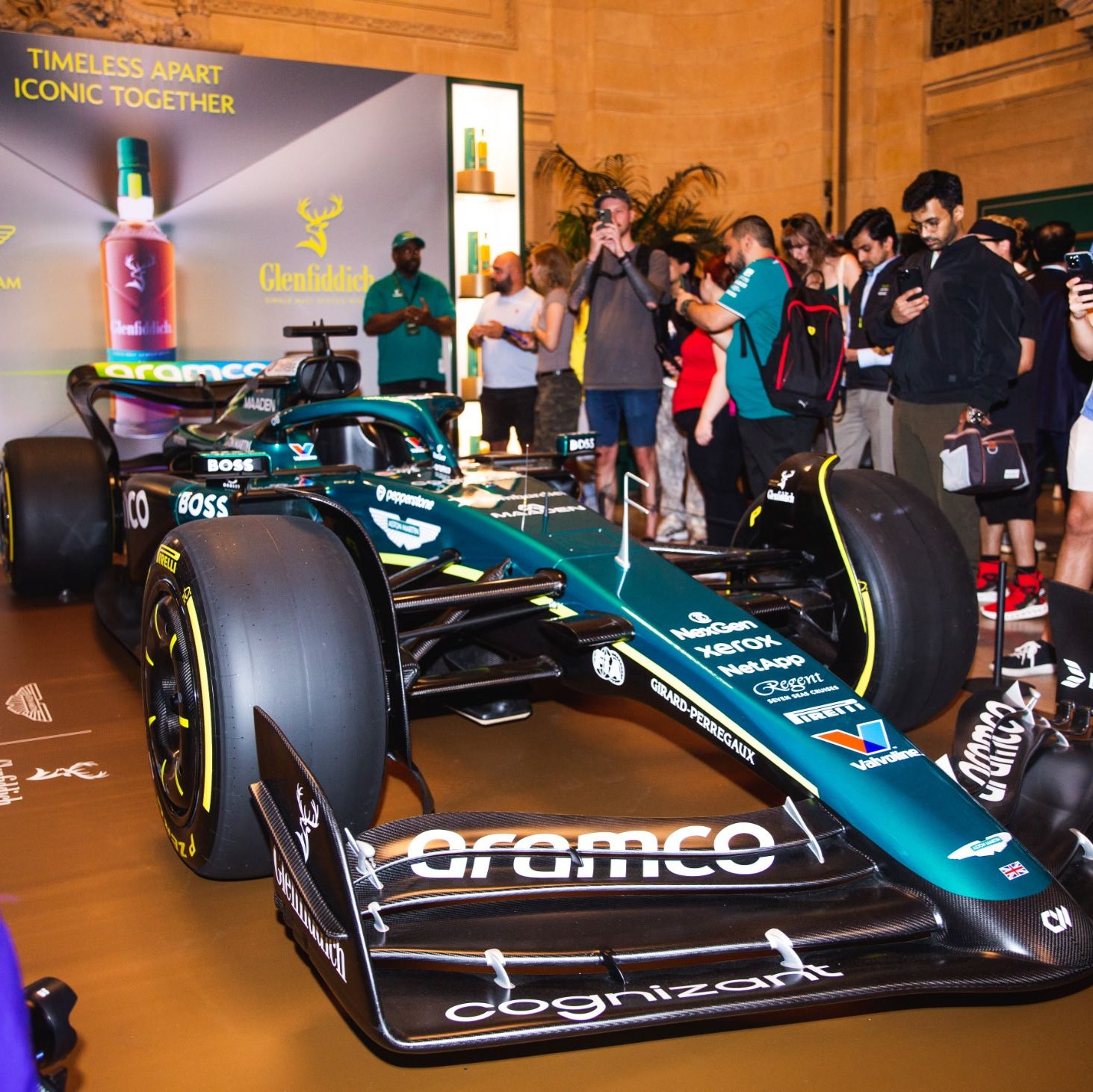 PHOTOS from Aston Martin Formula One™ Team x Glenfiddich Grand Central Activation + VIP Reception via Vaughn Lowery's 360 Magazine. 