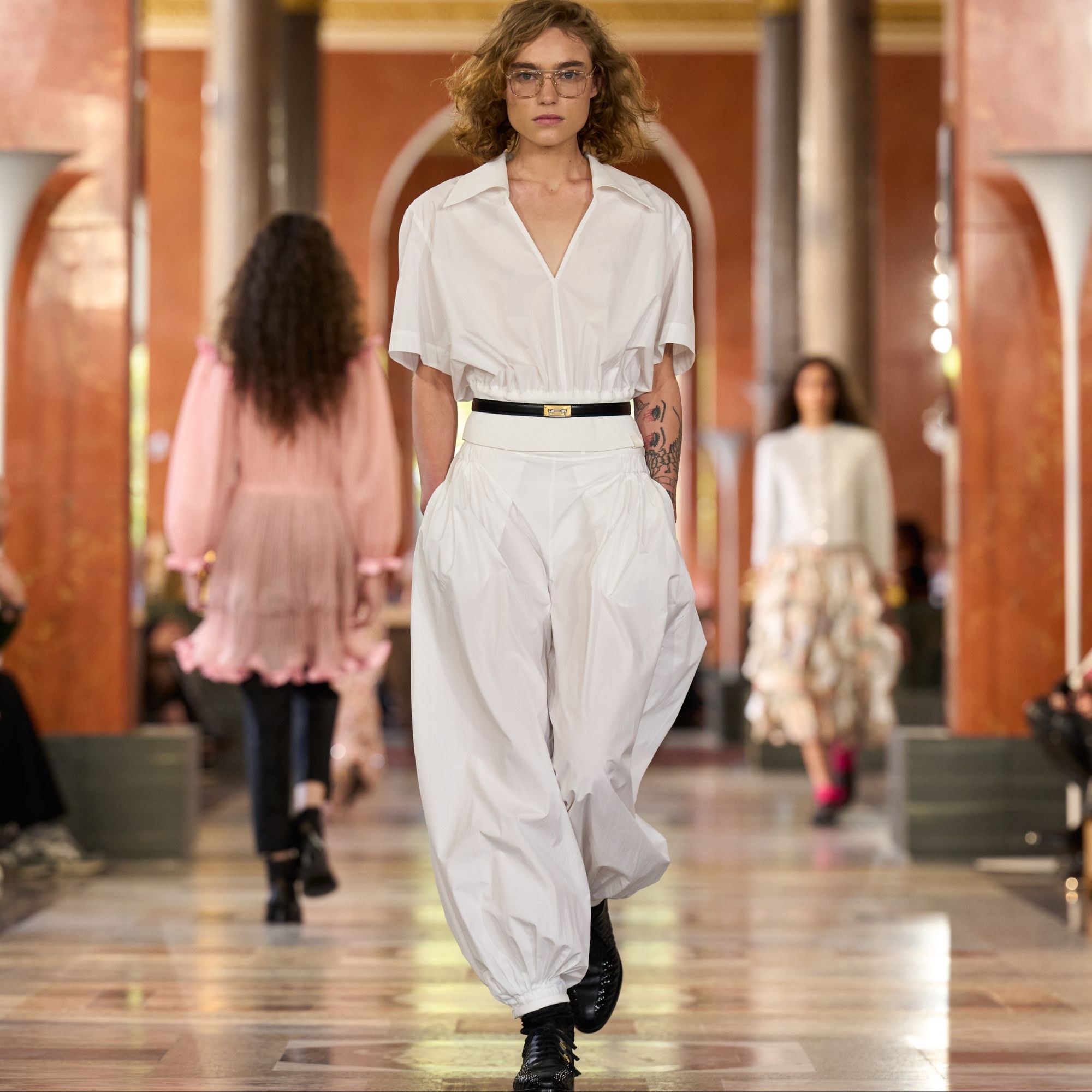 Zendaya, Lisa of Blackpink, Emma Stone, and Jaden Smith were in attendance at the Louis Vuitton Women’s Spring-Summer 2026 Collection at Paris Fashion Week via Vaughn Lowery's 360 MAGAZINE.