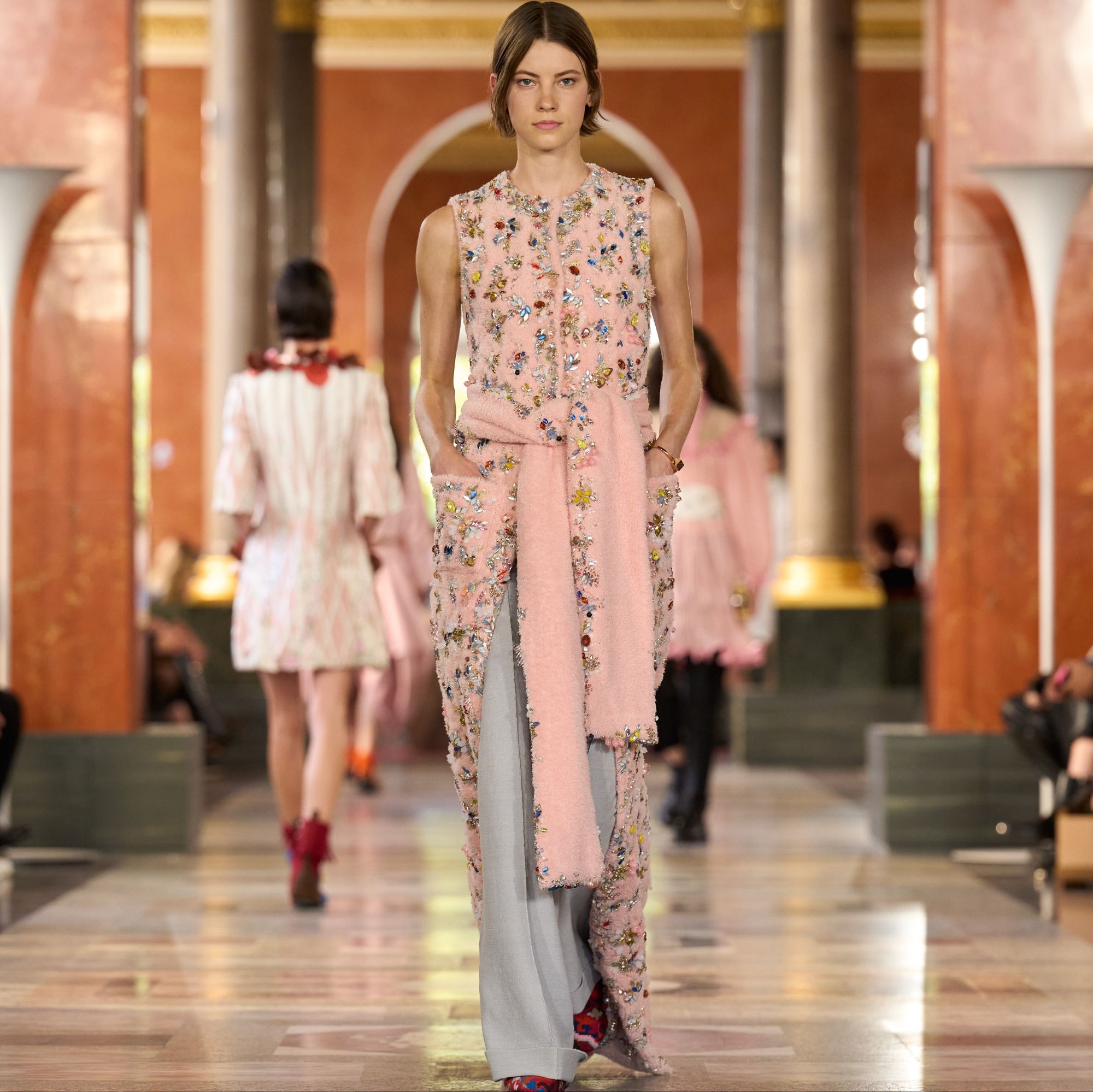 Zendaya, Lisa of Blackpink, Emma Stone, and Jaden Smith were in attendance at the Louis Vuitton Women’s Spring-Summer 2026 Collection at Paris Fashion Week via Vaughn Lowery's 360 MAGAZINE.